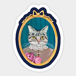 Cat Cameo Sticker